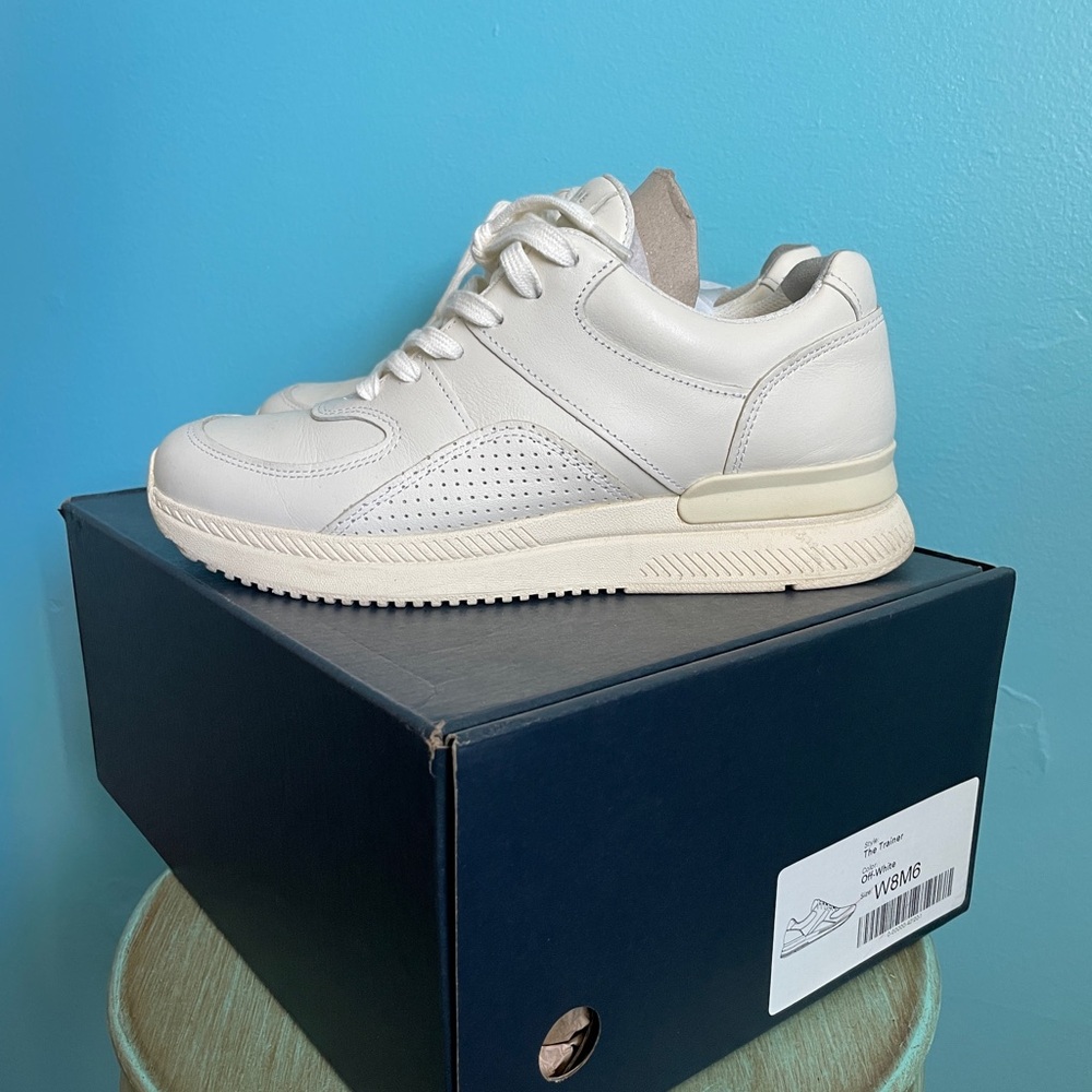 Everlane Women's White Leather Sneakers - Picture 3 of 6